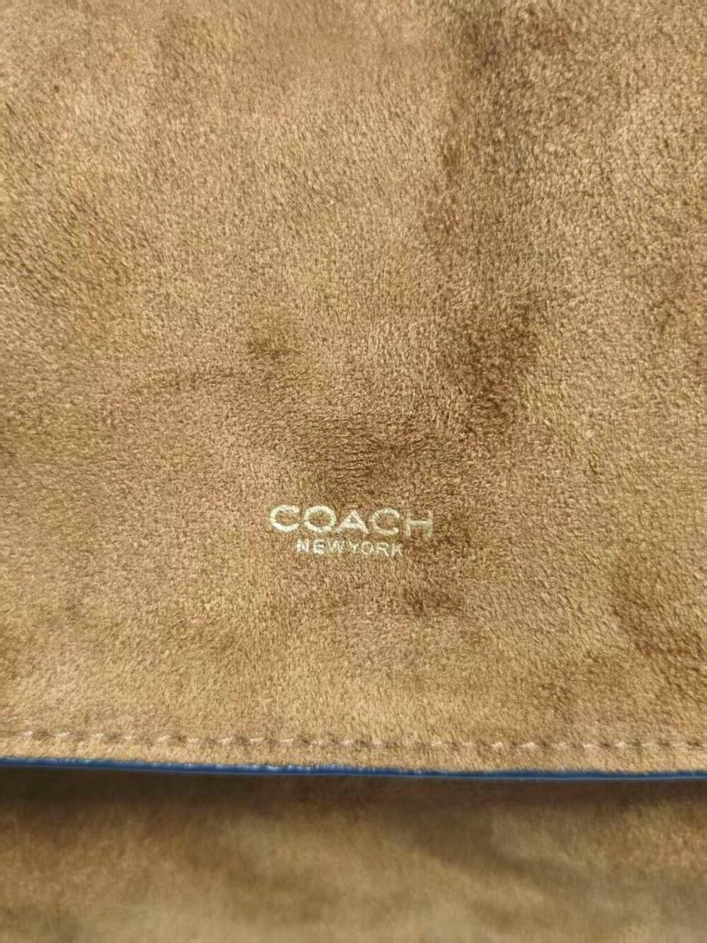 COACH Eliza Suede Flap Shoulder Bag, Brown - Picture 3 of 13